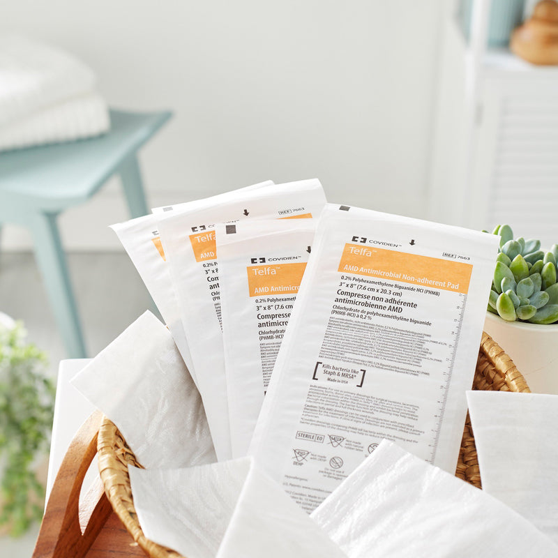 Telfa™ Impregnated Antimicrobial Dressing, 3 x 8 Inch