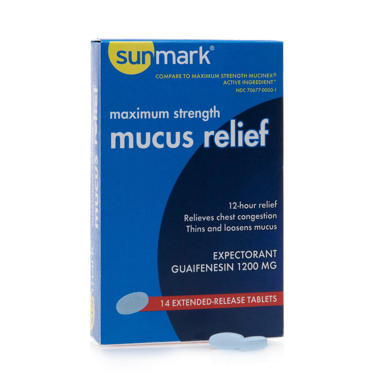 sunmark® mucus E.R.™ Guaifenesin Cold and Cough Relief