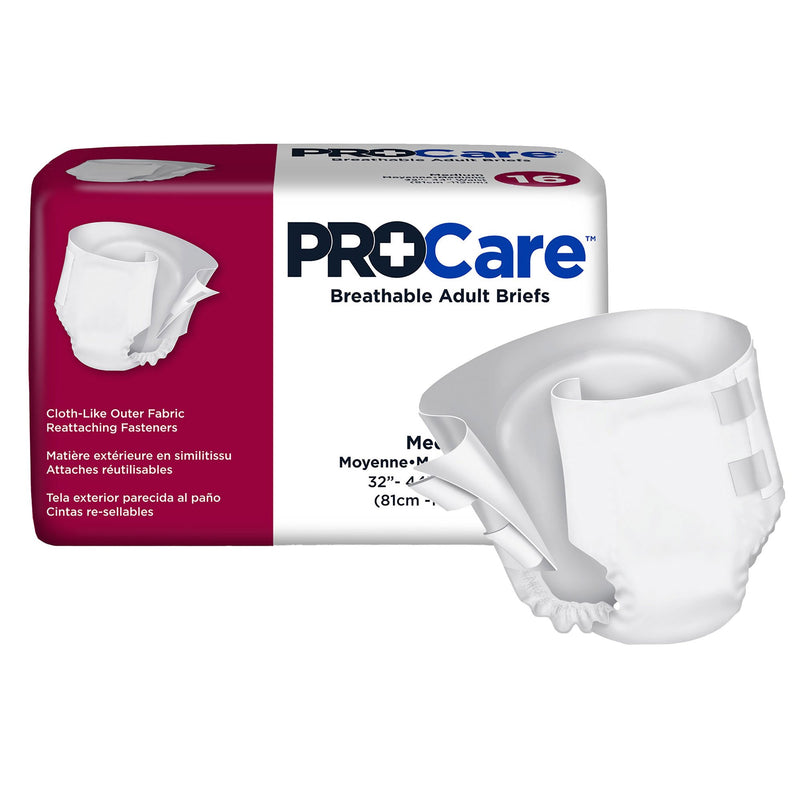 ProCare Unisex Adult Incontinence Brief, Heavy Absorbency