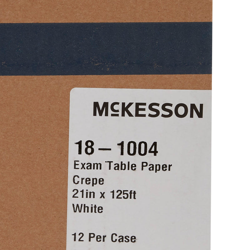 McKesson Crepe Table Paper, 21 Inch x 125 Foot, White