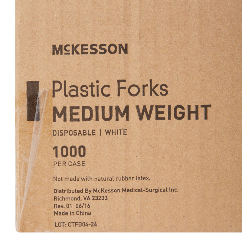 McKesson Polypropylene Fork, White