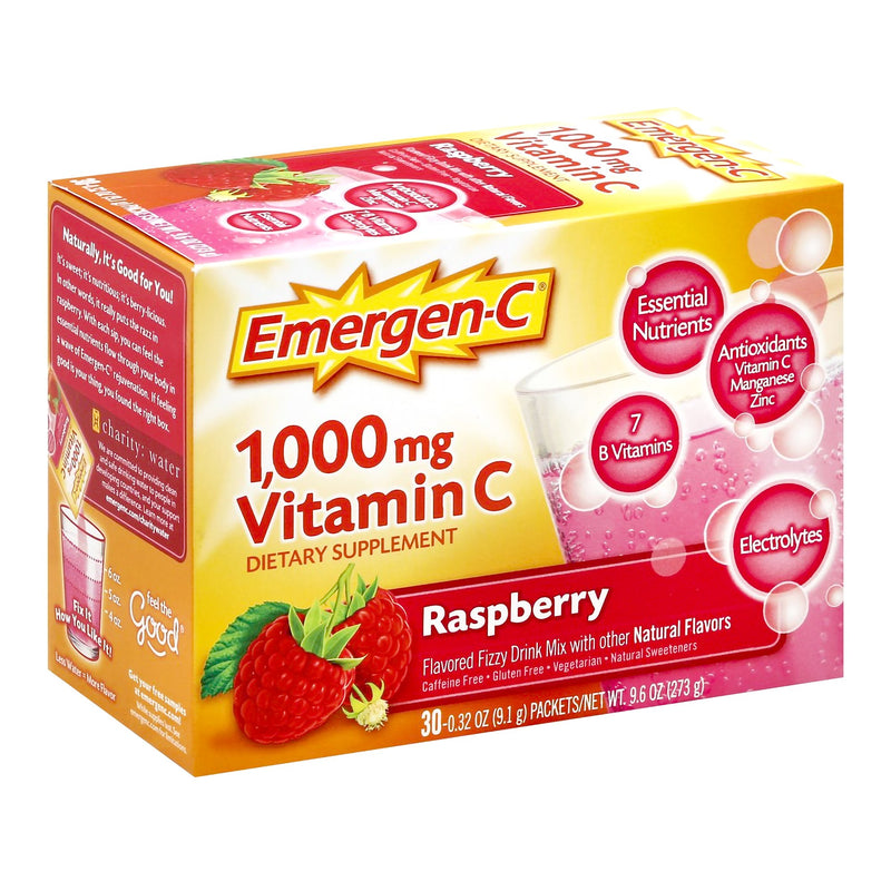 Emergen-C® Raspberry Oral Supplement, 0.3 oz. Packet
