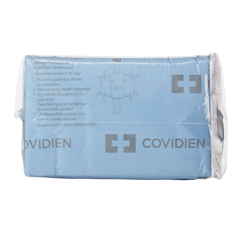 Wings™ Quilted Premium Strength Maximum Absorbency Positioning Underpad, 30 x 36 Inch