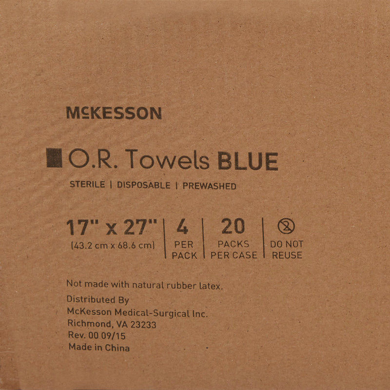 McKesson O.R. Towel, 17 x 27 Inch