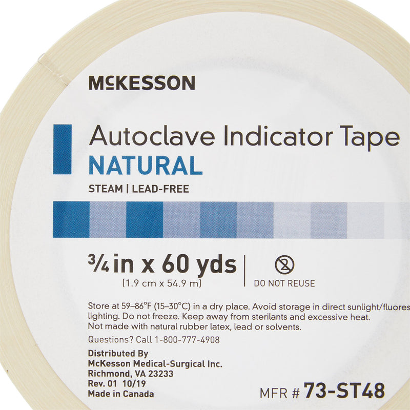 McKesson Steam Indicator Tape, ½ Inch x 60 Yard