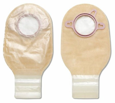 Pouchkins™ Two-Piece Drainable Transparent Ostomy Pouch, 6½ Inch Length, 1¾ Inch Flange