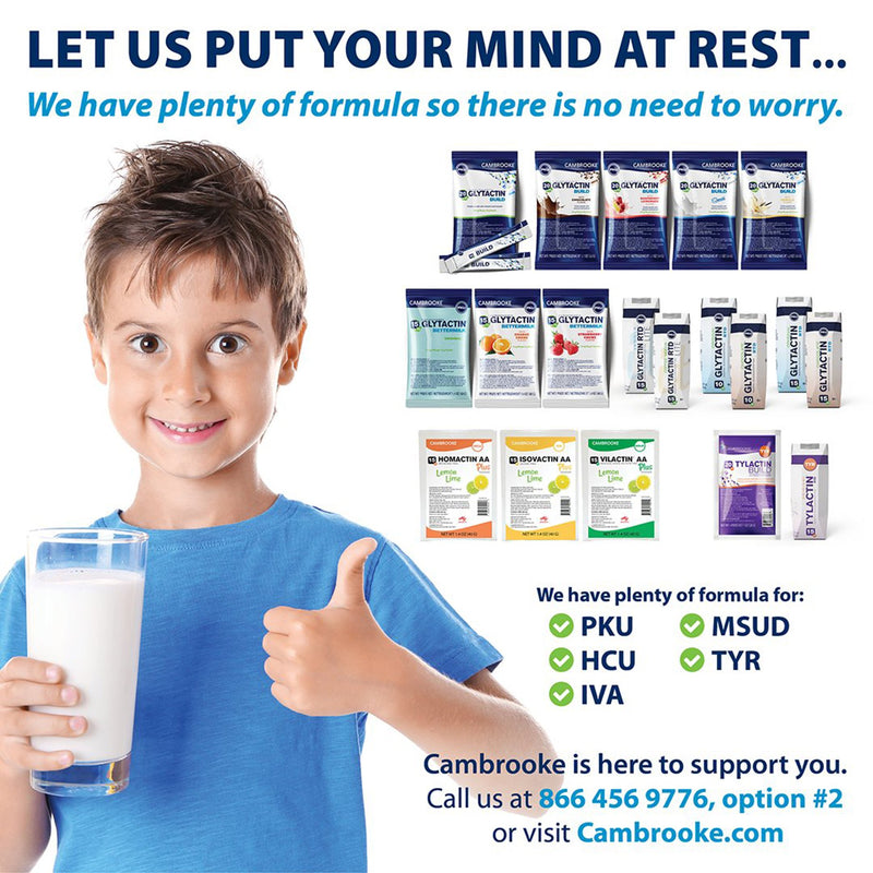 Glytactin® BUILD 20/20 Raspberry / Lemonade PKU Oral Supplement