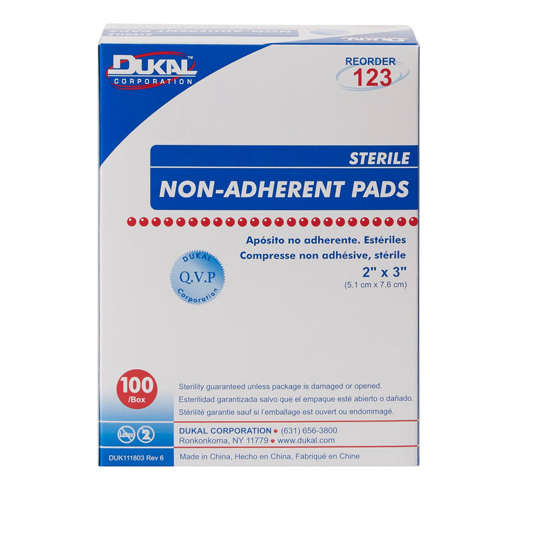 Dukal™ Non-Adherent Dressing, 2 x 3 Inch