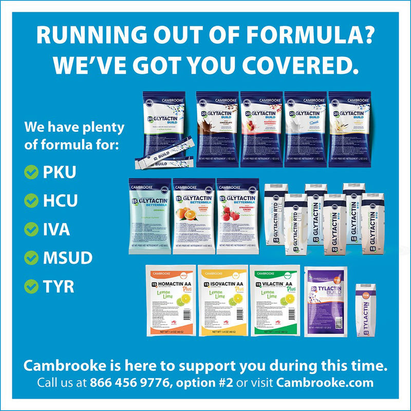 Glytactin® BUILD 20/20 Vanilla PKU Oral Supplement