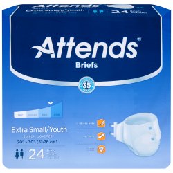 Attends® Briefs, Youth / X-Small