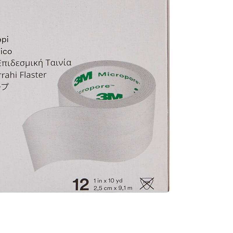 3M™ Micropore™ Paper Medical Tape, 1 Inch x 10 Yard, White