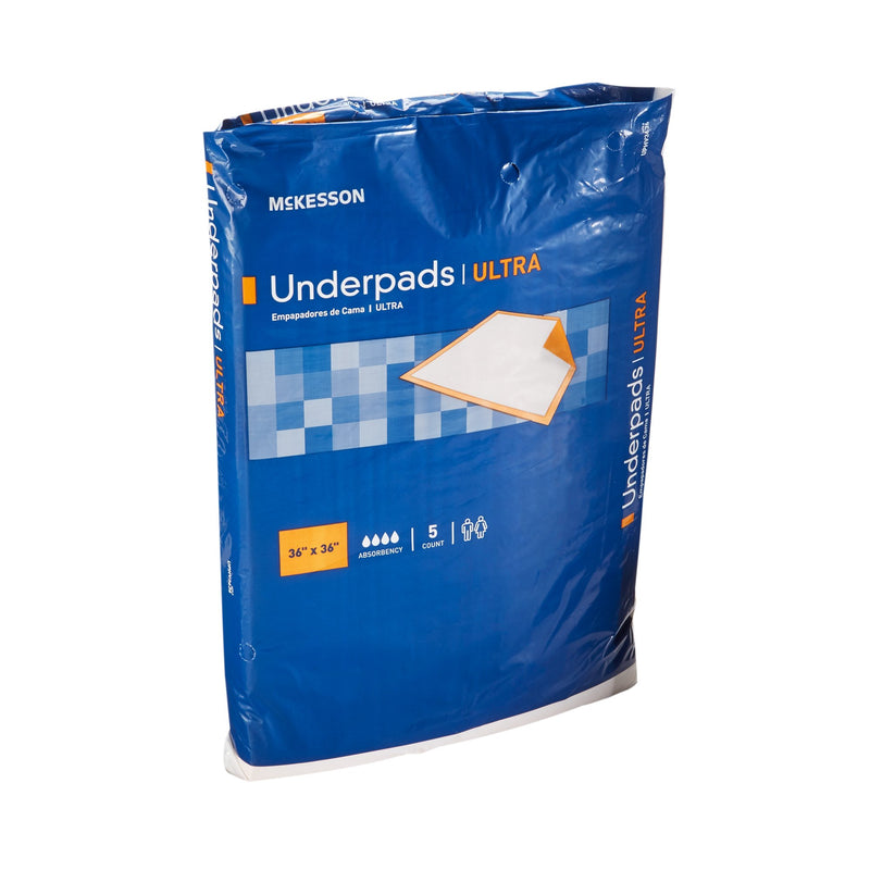 McKesson Ultra Heavy Absorbency Underpad, 36 x 36 Inch