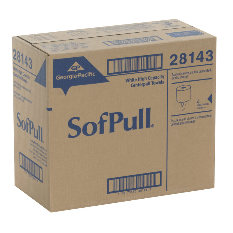 SofPull® White Paper Towel, 8,400 Feet, 4 Rolls per Case