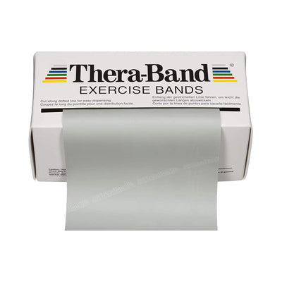 TheraBand® Exercise Resistance Band, Silver, 6 Inch x 6 Yard, 2X-Heavy Resistance