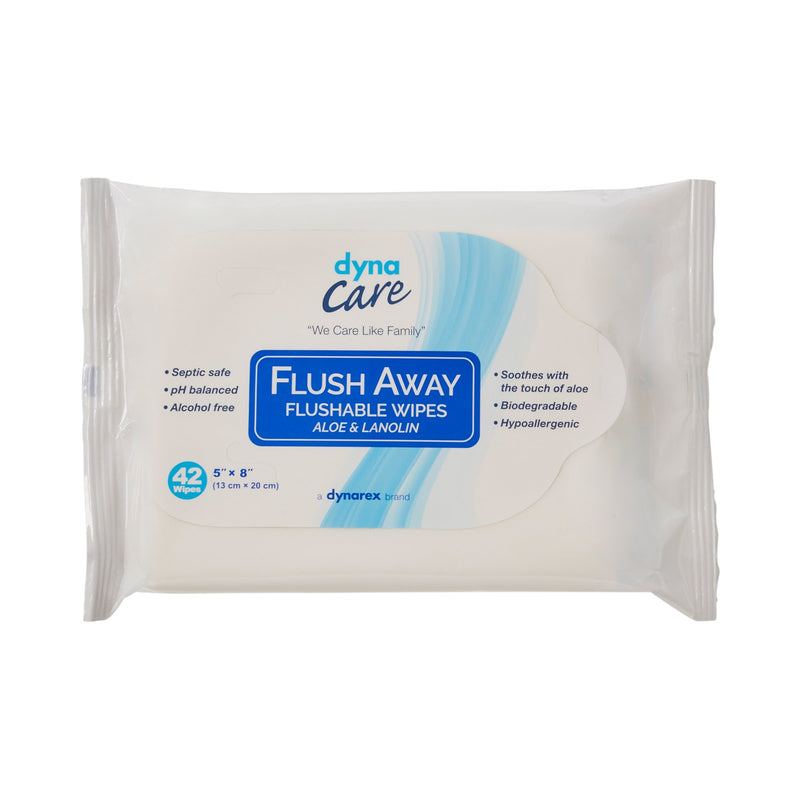 dynarex® Scented Flushable Wipes, Soft Pack