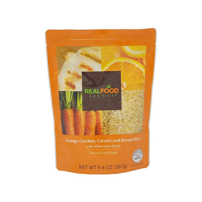 Real Food Blends™ Orange Chicken, Carrots & Brown Rice Tube Feeding Formula, 9.4 oz. Ready to Use Pouch