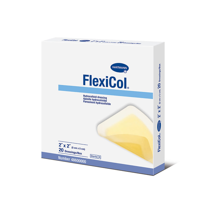 FlexiCol® Hydrocolloid Dressing, 2 x 2 Inch