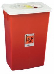 SharpSafety™ Multi-purpose Sharps Container, 26 H x 18¼ W x 12¾ D Inch