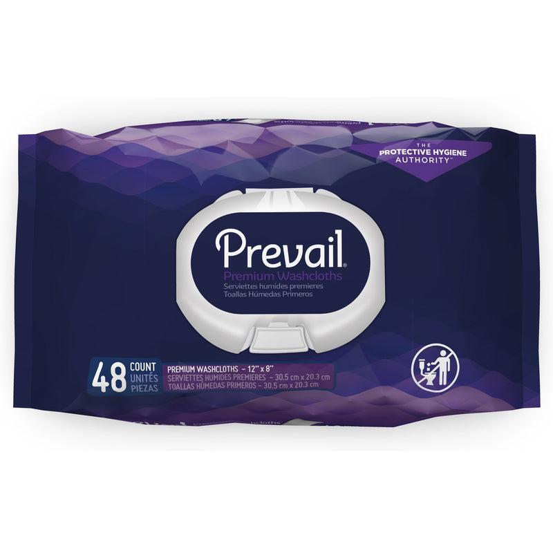 Prevail Personal Wipe with Aloe and Vitamin E, 8 X 12 Inch