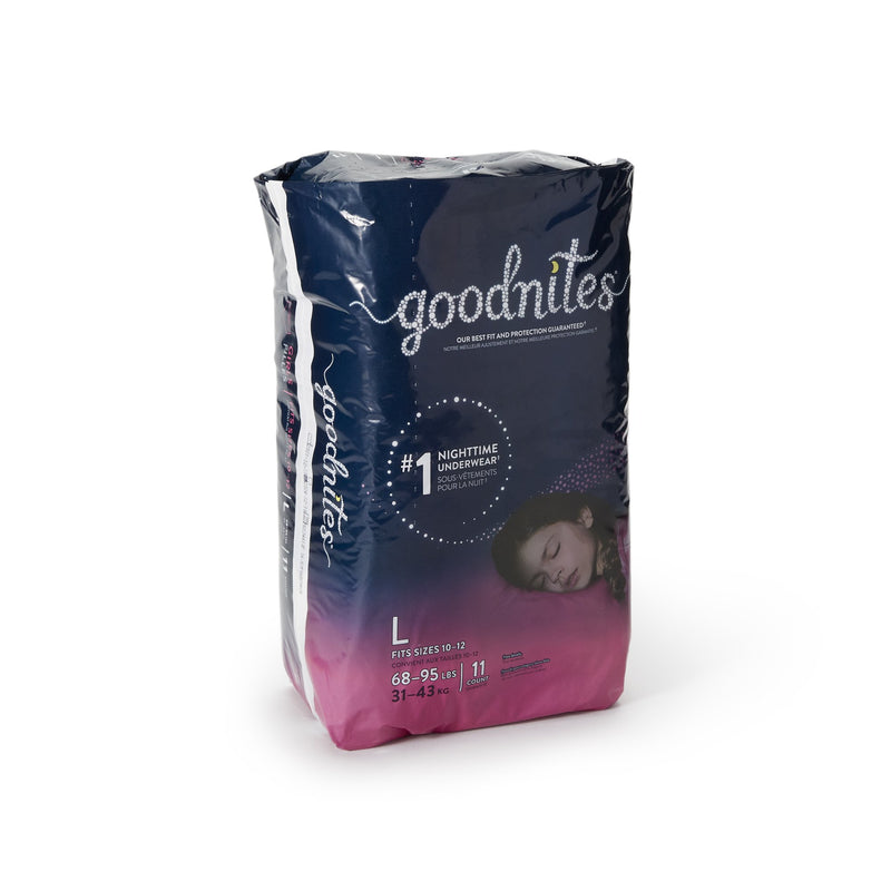 GoodNites® Absorbent Underwear, Large, 11 per Pack