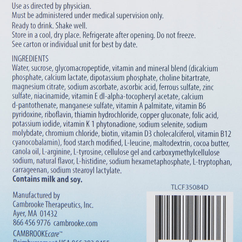 Glytactin RTD 15 PKU Oral Supplement, 8.5 oz. Carton