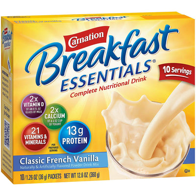 Carnation Breakfast Essentials® Vanilla Oral Supplement, 1.26 oz. Packet