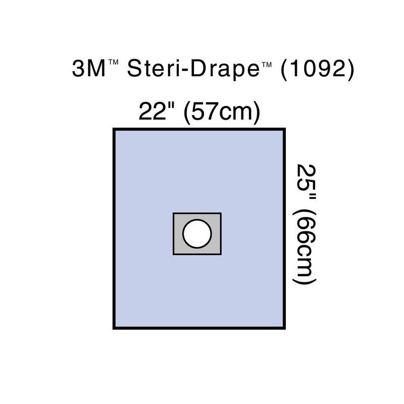 3M Steri- Sterile Small Surgical Drape, 22 W x 25 L Inch