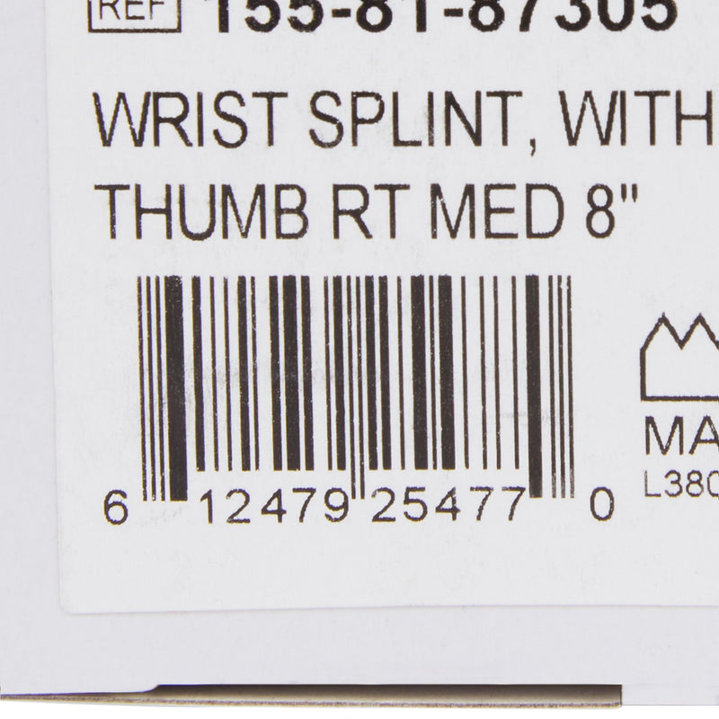 McKesson Right Wrist Splint with Abducted Thumb, Medium