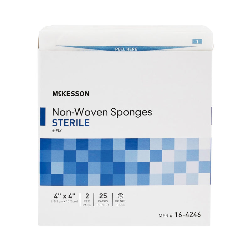McKesson Sterile Nonwoven Sponge, 4 x 4 Inch