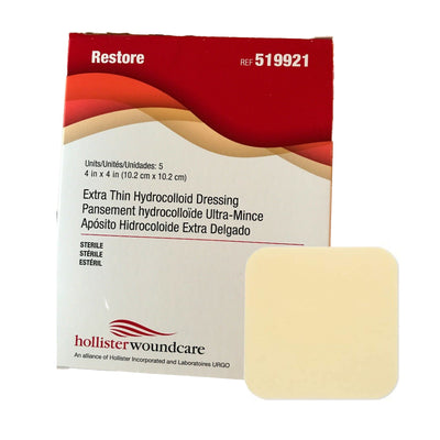 Restore™ Extra Thin Hydrocolloid Dressing, 4 x 4 Inch