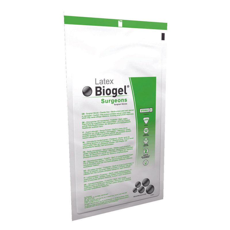 Biogel® Surgeons Latex Standard Cuff Length Surgical Glove, Size 8, Straw
