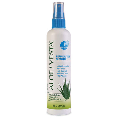 Aloe Vesta Perineal Wash, Citrus Scented, Pump Bottle, 8 oz, CHG Compatible, Hypoallergenic, Moisturizing