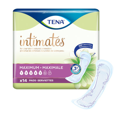 Tena® Intimates™ Maximum Bladder Control Pad, 6 x 14 Inch