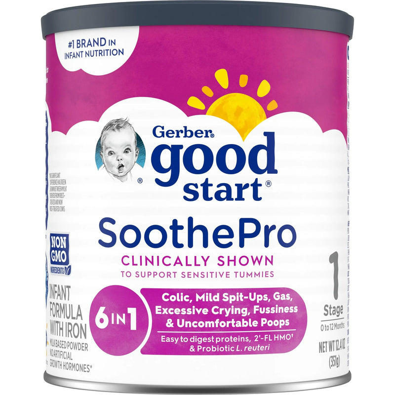 Gerber® Good Start® Soothe (HMO) Non-GMO Powder Infant Formula, 12.4 oz. Can