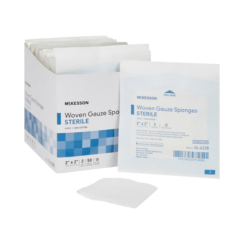 McKesson Sterile Gauze Sponge, 2 x 2 Inch