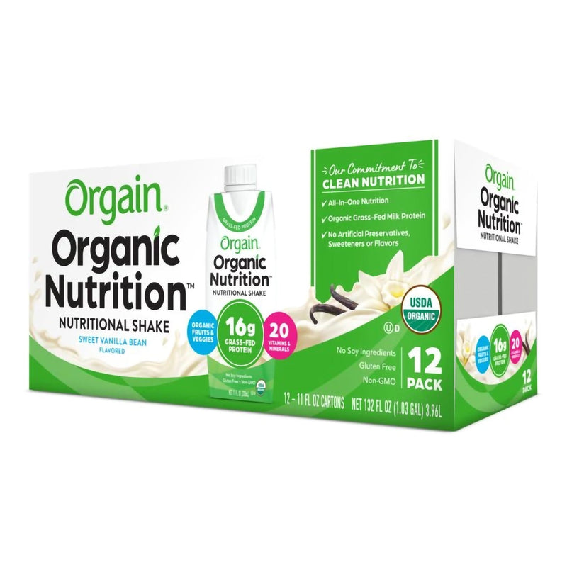 Orgain® Organic Nutrition™ Vanilla Oral Supplement, 11 oz. Carton