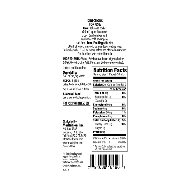 HyFiber® with FOS Citrus Oral Supplement, 1 oz. Packet