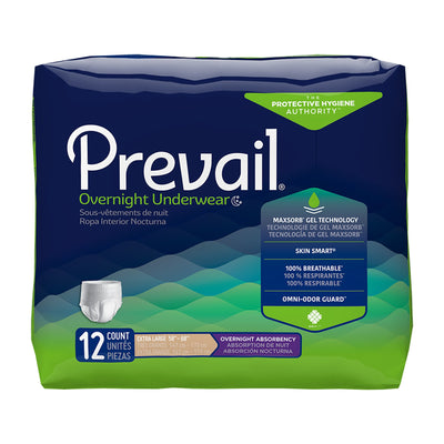 Prevail® Overnight Absorbent Underwear, Extra Large