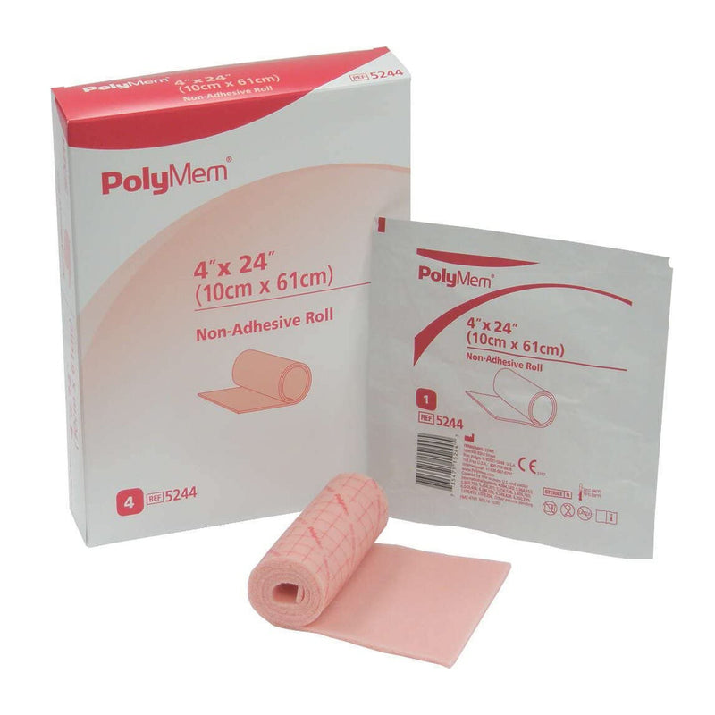 PolyMem® Nonadhesive without Border Foam Dressing, 4 x 24 Inch