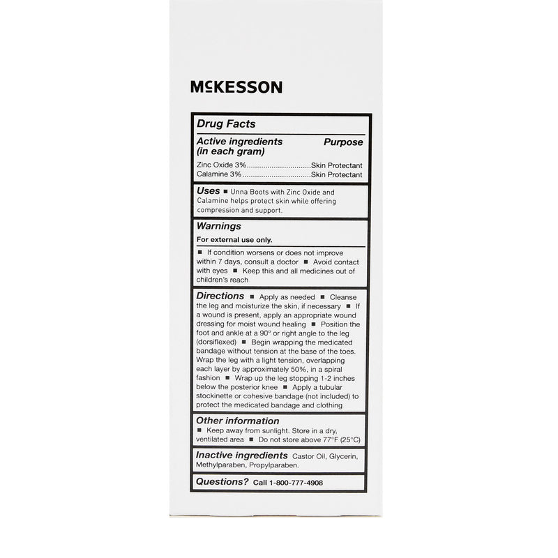 McKesson Unna Boot with Calamine and Zinc Oxide, 4 Inch x 10 Yard