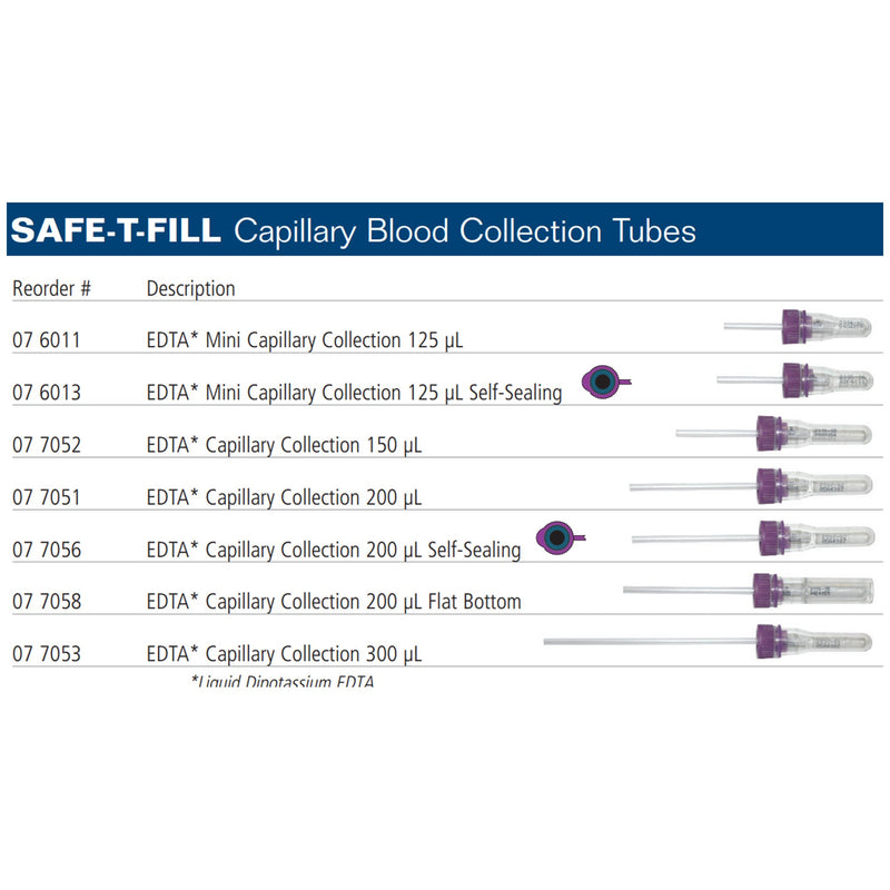 Safe-T-Fill® Capillary Blood Collection Tube