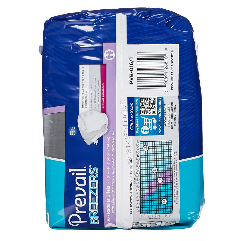 Prevail® Breezers® Ultimate Incontinence Brief, Regular