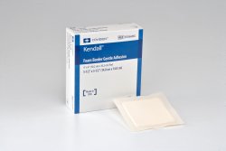 Kendall™ Border Gentle Adhesion Silicone Adhesive with Border Silicone Foam Dressing, 5½ x 5½ Inch