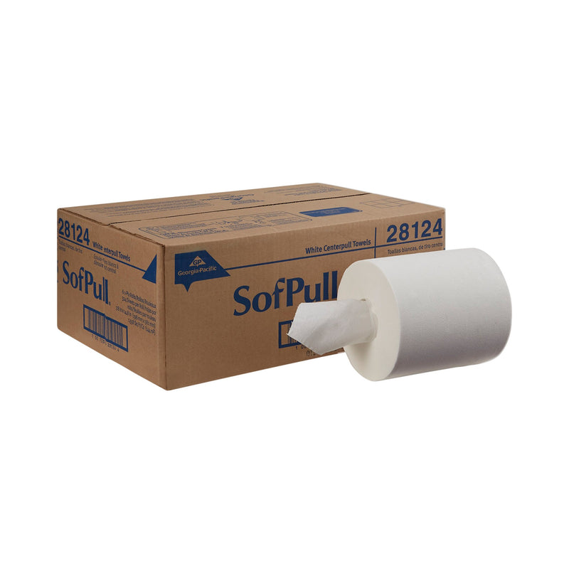 SofPull® White Paper Towel, 3,300 Feet, 6 Rolls per Case