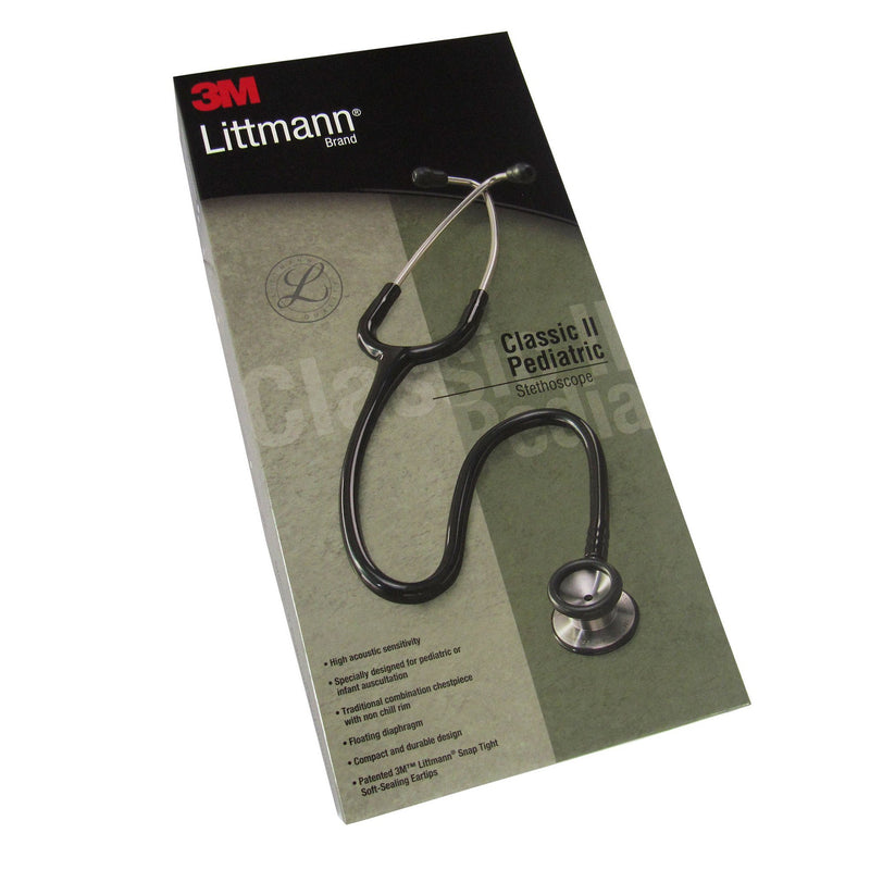 3M™ Littmann® Classic II Pediatric Stethoscope, Black