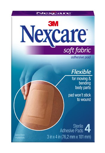 Nexcare™ Tan Adhesive Strip, 3 x 4 Inch