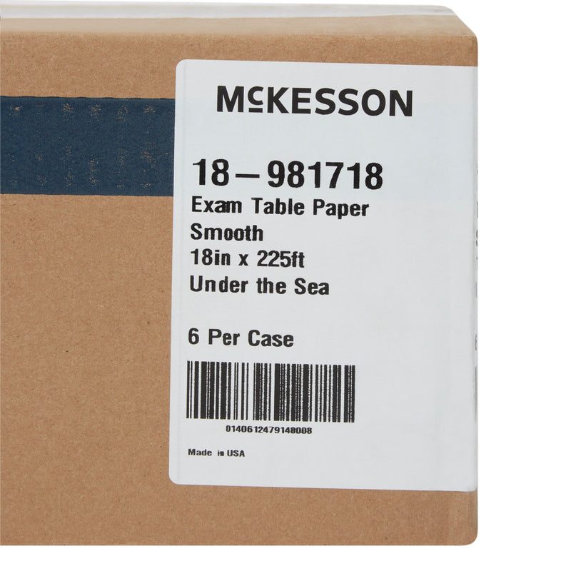 McKesson Smooth Table Paper, 18 Inch x 225 Foot, Print (Under the Sea)