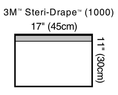 3M Steri-Drape, Adhesive, Plastic, Transparent