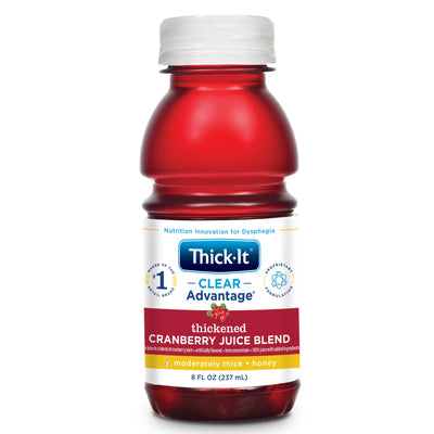 Thick-It® Clear Advantage® Honey Consistency Cranberry Thickened Beverage, 8 oz. Bottle