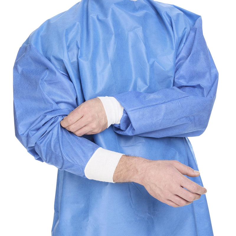 Cardinal Health Astound Non-Reinforced Surgical Gown, 3-Layer Microfiber, Blue, XL